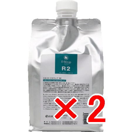 エルコス ELLCOS Eセラップ R2 1000mL 2個セット 高機能架橋剤が毛髪の強度を回復します。 マレイン酸ポリマー配合 補助剤 トリートメント サロン 専売品