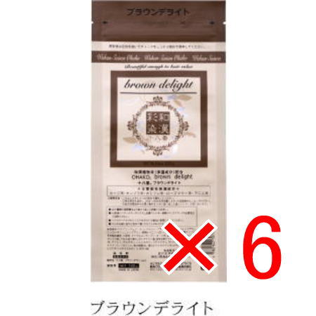 送料無料 日本グランデックス 和漢彩染 十八番? ブラウンデライト? 120g 6個 （医薬部外品） 白髪染め カラーリング