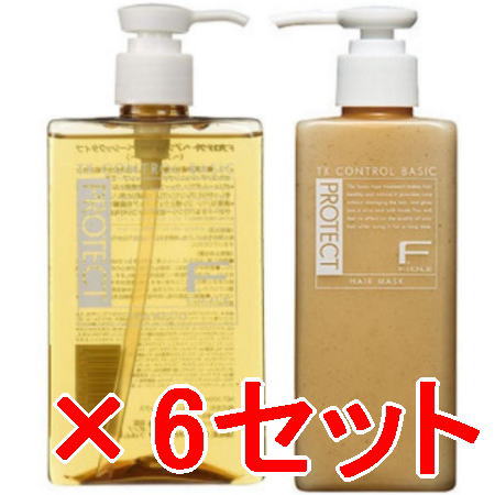 送料無料 フィヨーレ FIOLE ／ Fプロテクト ベーシックシャンプー 300ml ベーシックマスク 200g?6セット