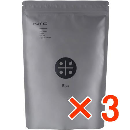 送料無料 ナッシュ ／ ナチュラル米カラー ノンジアミン ブラック 150g 3個