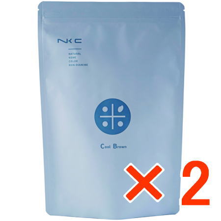 送料無料 ナッシュ ／ ナチュラル米カラー ノンジアミン クールブラウン 150g 2個