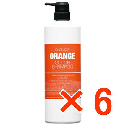 送料無料 フィヨーレ FIOLE ／ クオルシア カラーシャンプー オレンジ 1000ml 6個セット 染毛料