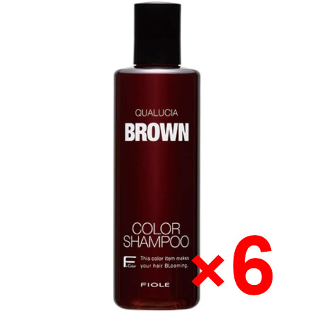 フィヨーレ FIOLE ／ クオルシア カラーシャンプー ブラウン  250ml   6個セット 染毛料の通販は