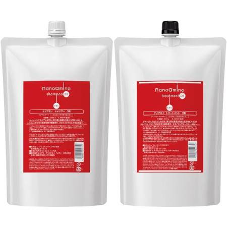 送料無料 ニューウェイジャパン ／ ナノアミノ シャンプー DR 1000ml ＆ トリートメント DR 1000g 詰替えセット