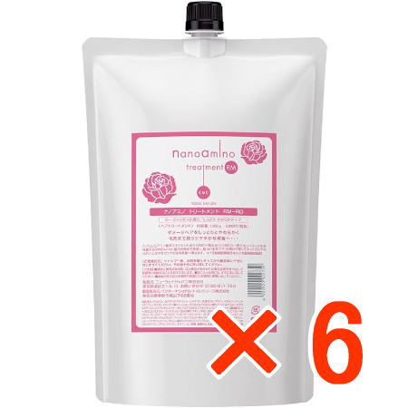 送料無料 ニューウェイジャパン ／ ナノアミノ シャンプー RM RO 1000ml 詰替え 6個