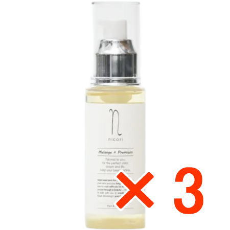 送料無料 nicori ニコリ メランジュ×プレミアムフロー 80ml 3個