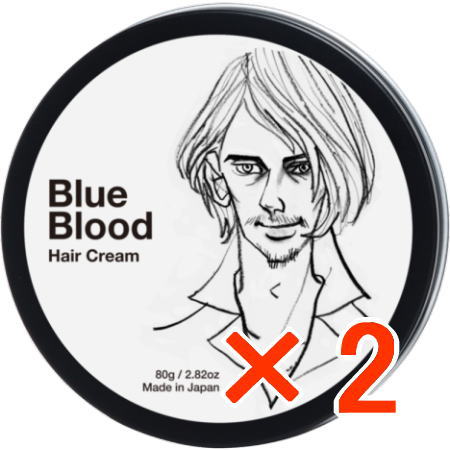 送料無料 アワーズ ブルーブラッド ヘアクリーム 80g 2個