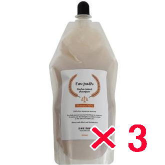 送料無料 コラボプロ／ Em-path Herba シャンプー WN 500ml 詰替え 3個 　Em-path Herba Select Shampoo WN　軽い仕上がりなのにの通販は