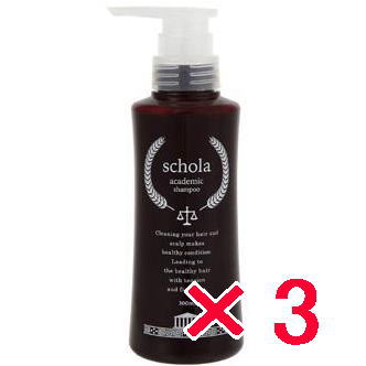 送料無料 コラボプロ ／ アカデミック スコラ イデアシリーズ ／ スコラアカデミックシャンプー 300ml 3個セット / Schola ACADEMIC SHAMの通販は