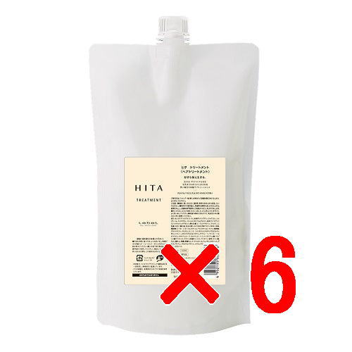 ルベル ／ ヒタ トリートメント 800ml リフィル 6個セット/ 広がる・ザラつくクセ毛を毛先までなめらかにおさめる