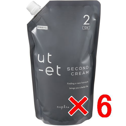 ★【送料無料】ナプラ napra ／ ウトエト ストレート  ウトエト クリーム OX 第2剤 過酸化水素水 1000g【6個】の通販は