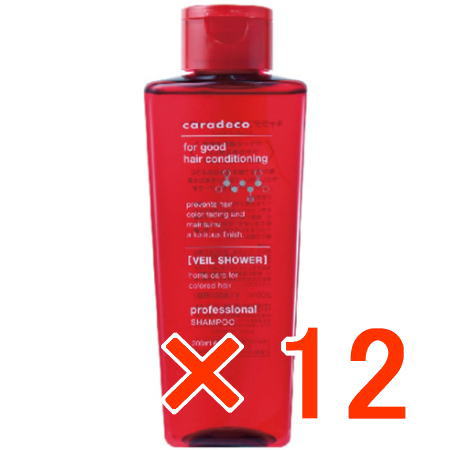送料無料 ナカノ ／ キャラデコ ヴェールシャワー200ml シャンプー 12個