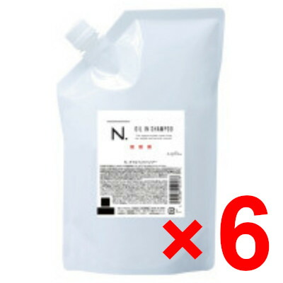 送料無料 ナプラ ／ N. エヌドット オイルイン シャンプー 750ml リフィル 6個 フルーティーフローラルの香り