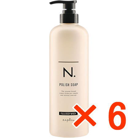 送料無料 ナプラ ／ N. エヌドット ポリッシュソープ 750ml 6個 ボディ&フェイス&ハンド用ソープ
