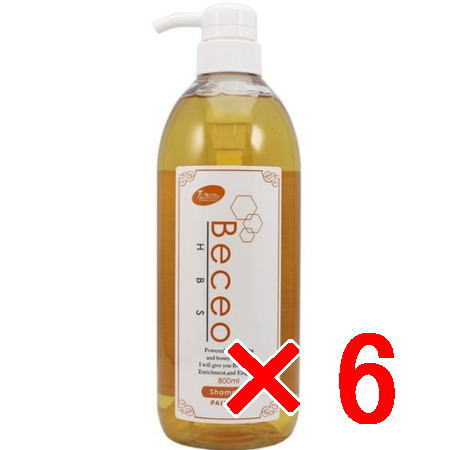 送料無料 パイモア π more ／ Beceo HBS （ ベセオエイチビーエス ） シャンプー 800mL 6個セット ／