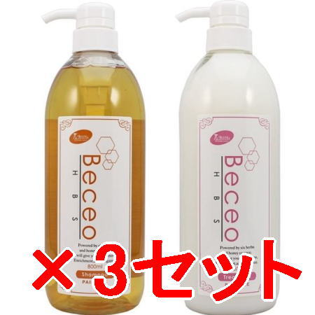送料無料 パイモア π more ／ Beceo HBS （ ベセオエイチビーエス ） シャンプー 800mL ＆ トリートメント 800g