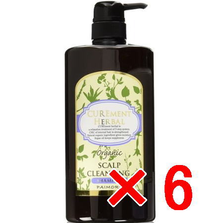 送料無料 パイモア π more ／ キュアメントハーバル スキャルプクレンジングシャンプー 1000mL 6個 美容室専売品?ヘアシャンプー
