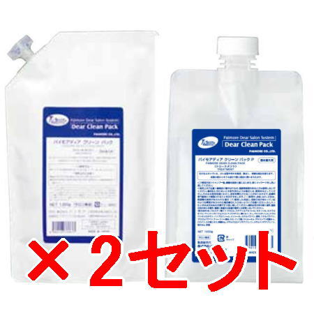 送料無料 パイモア π more ／ ディア クリーンシャンプー 1000ml ＆ クリーンパック 1000g レフィル?2セット ／