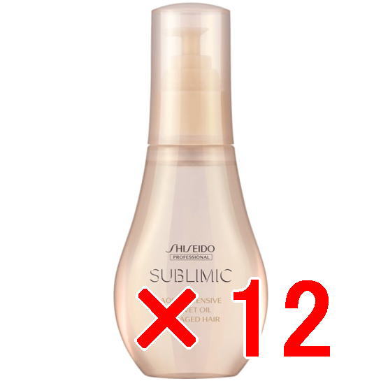 資生堂 シセイドウ ／ サブリミック／ アクアインテンシブ ベルベットオイル  100ml【12個セット】／ サロン専売品 / 洗い流さないトリートメント