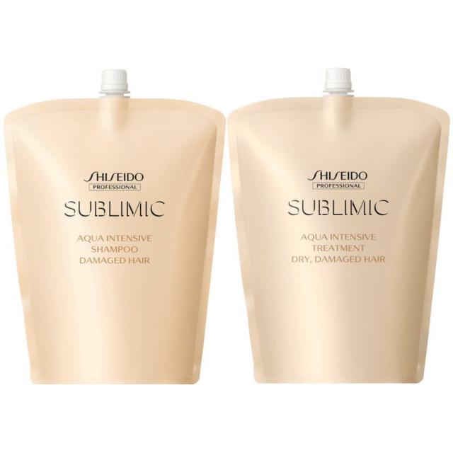 資生堂 シセイドウ ／ サブリミック／ アクアインテンシブ シャンプー  1800ml ＆トリートメントD 1800g【リフィルセット】