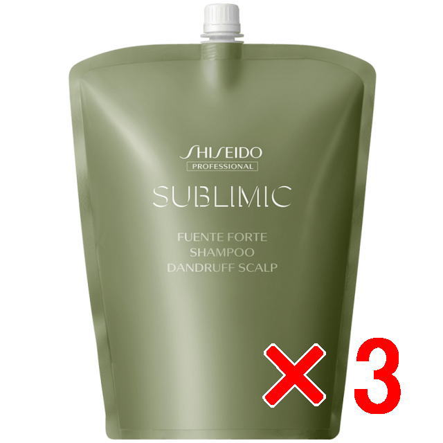 資生堂 シセイドウ ／ サブリミック／ フェンテフォルテ シャンプー DD：フケ・かゆみのある頭皮用 1800ml リフィル【3個セット】