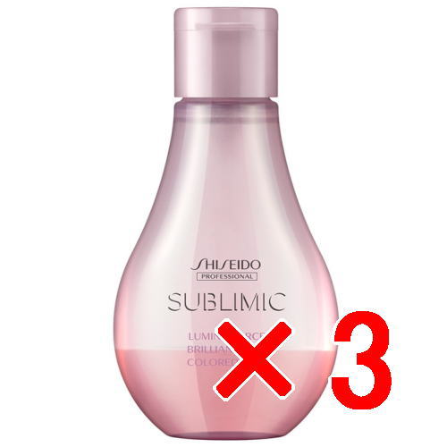 ★資生堂 シセイドウ ／ サブリミック／ ルミノフォース ブリリアンスオイル  100ml 【3個】 抜け毛 薄毛 スカルプ サロン専売品 スカルプケア用 / 洗い流さないトリートメン