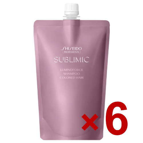 資生堂 ／ サブリミック／ ルミノフォース シャンプー 450ml 6個セット ／ 抜け毛 薄毛 スカルプ サロン専売品 スカルプケア用