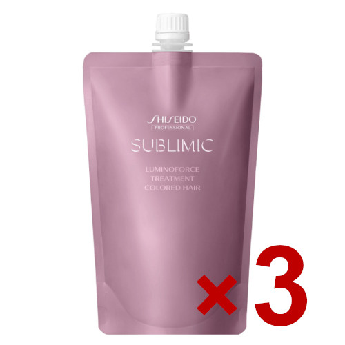 資生堂 ／ サブリミック／ ルミノフォース トリートメント 450g 3個セット ／ 抜け毛 薄毛 スカルプ サロン専売品 スカルプケア用