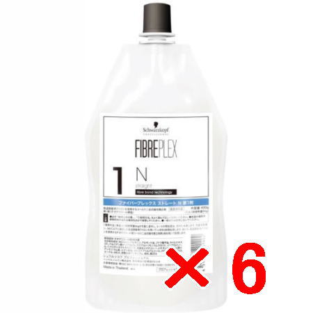 ★【送料無料】シュワルツコフ ／ ファイバープレックス ／ ストレート 1剤 N 400mL 【6個】