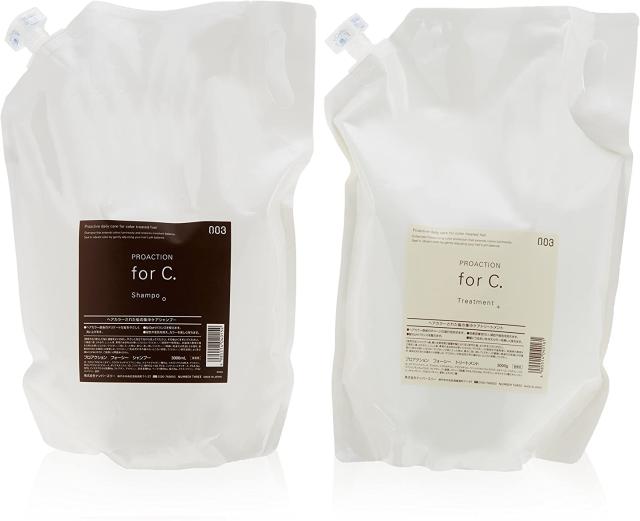 ナンバースリー フォーシー シ ャンプー トリートメント 各 3000ml レフィル セット