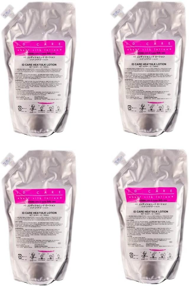 メロス ID.ケア ヒートシルクローション 500ml レフィル 4本セット