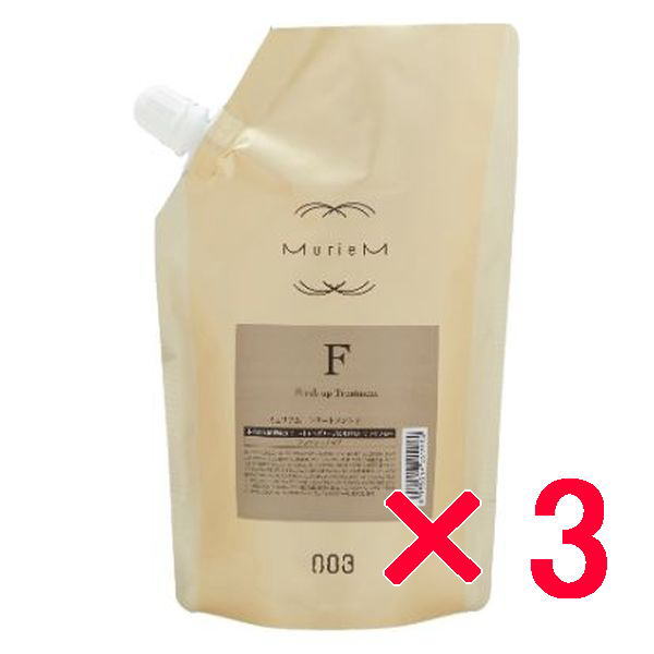 ナンバースリー 003 ミュリアム ゴールド ミュリアム トリートメント F 500g 詰替え 3個セット 4985514022914