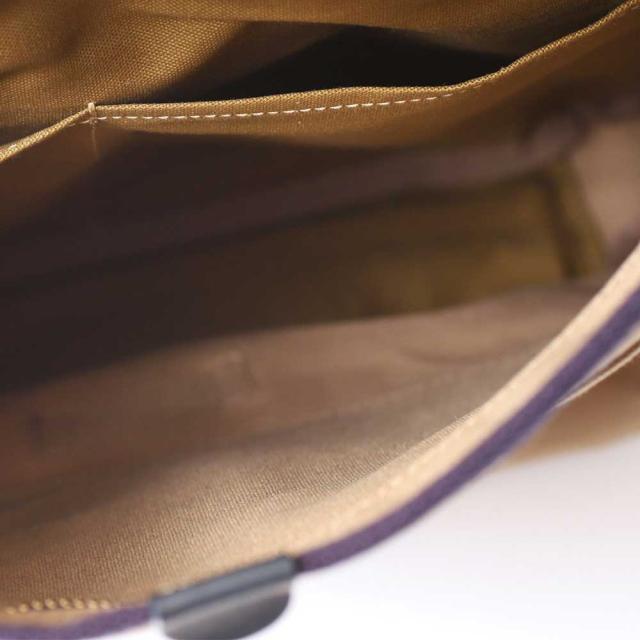 【ポイント10倍】acoustic world アコースティック・ワールド FRANK フランク フラップ バックパック リュック A4 日本製 本革 帆布 ネイビー aw00208-NV_4