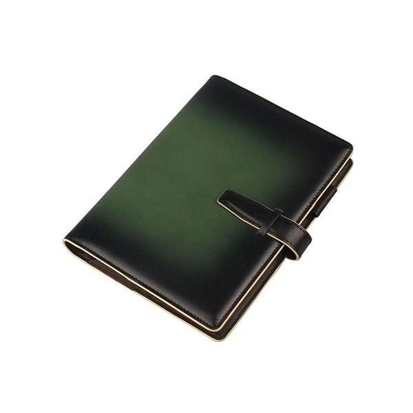 服部 RYU’S ONE リューズワン GG 本革 システム 手帳 カバー 15mm 6穴 リング グリーン 154021-GR