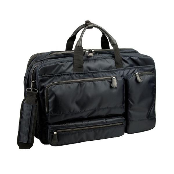 【ポイント10倍】服部 RYU’S ONE リューズワン AD 軽量 2way ビジネス ブリーフケース ショルダー ガーメント 2層 ネイビー 10-2502-NV