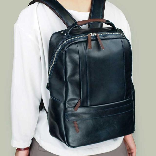 【ポイント10倍】服部 CROSSROAD UNDERGROUND クロスロード アンダーグラウンド UG リュック バックパック 本革 日本製 ネイビー 50-5069-NVの通販は