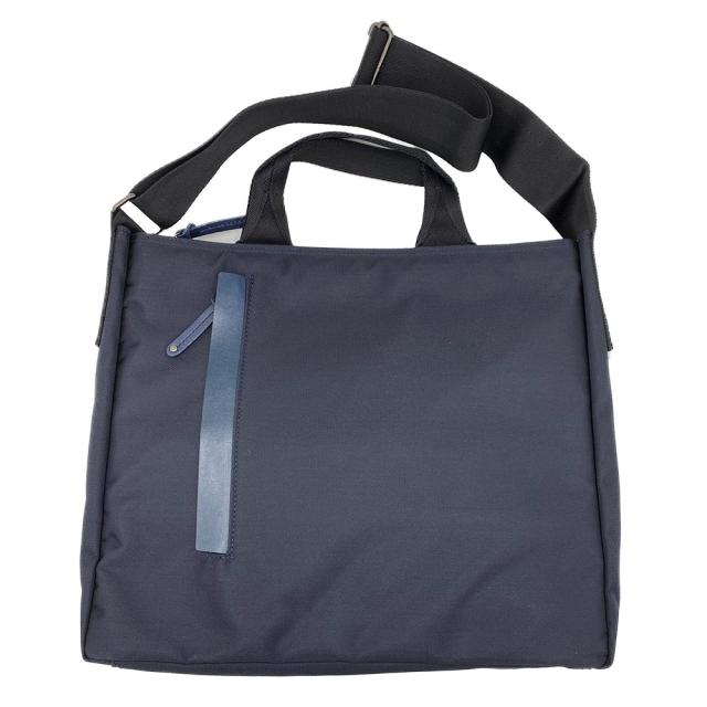 【ポイント10倍】Bluffpop ブラフポップ NW スクエア 2way ショルダーバッグ トートバッグ 日本製 ネイビー 55-7150-NV