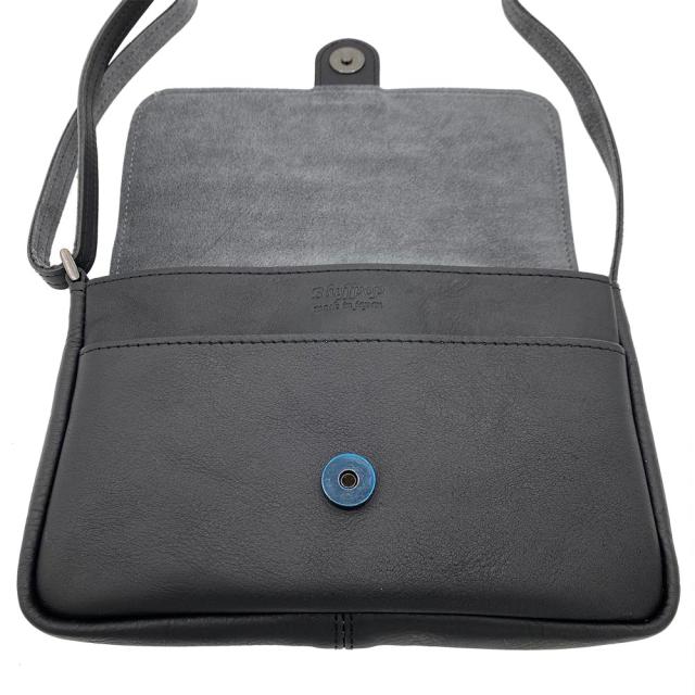 Bluffpop ブラフポップ HL ミニ ショルダーバッグ 横 撥水レザー 本革 日本製 グレー 55-7188-GY Bluffpop ブラフポップ HL ミニ ショルダーバッグ 横 撥水レザー 本革