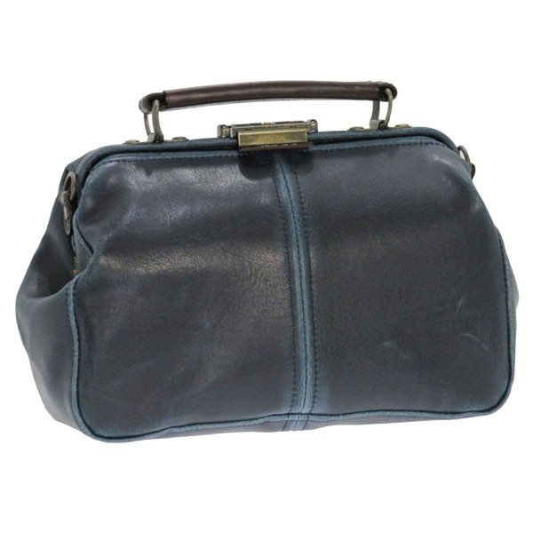 【ポイント10倍】木和田 Retro レトロ 横型 2way ダレスバッグ セカンドバッグ 日本製 ネイビー 3884-60