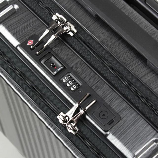 【ポイント10倍】BERMAS INTER CITY バーマス インターシティー スーツケース ハードキャリー フロントオープン 4輪 39cm 33L シルバー 6052322_8