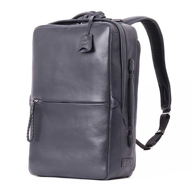 【ポイント10倍】P.I.D Ecrire ピーアイディー エクリール ビジネスバッグ リュック バックパック A4 撥水 レザー コン PAZ102-NV