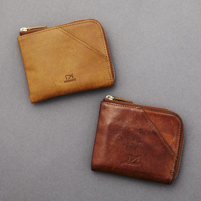 NOMADIC ノーマディック Ｌ字 ファスナー コンパクト ウォレット 短財布 プエブロ レザー 牛革 NM-285032