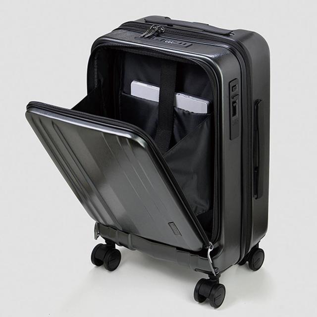 【ポイント10倍】BAGGEX バジェックス SILES サイレス キャリーケース 横型 スーツケース ファスナー フロントオープン 機内持ち込み 4輪 28L 46cm TSA 05-5210_6