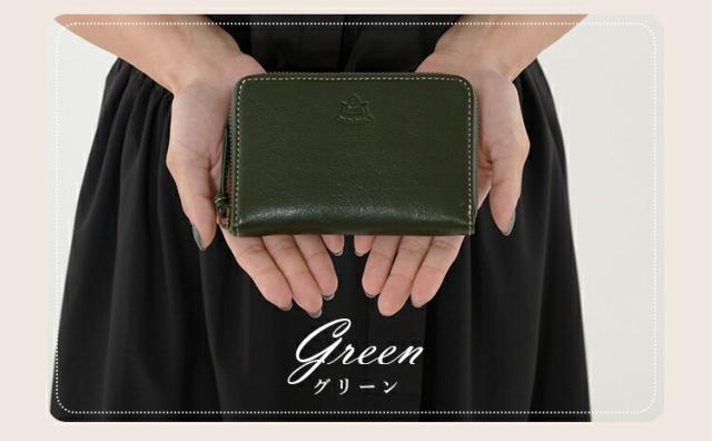 二つ折り財布 レディース 本革 牛革 レザー ラウンドファスナー折財布