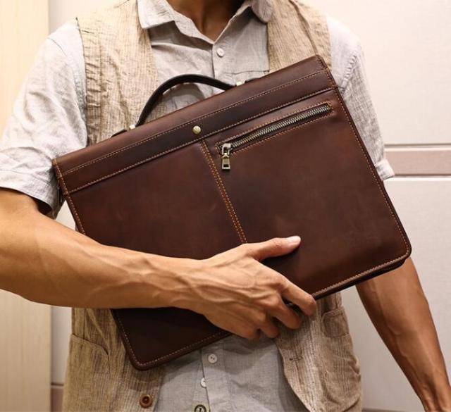 ビジネスバッグ メンズ 本革 カッコイイ ブリーフケース レザー