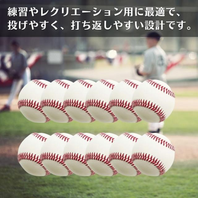 数量限定特典あり】野球ボール 12個入り 4種類 組合せ可能 硬式 軟式