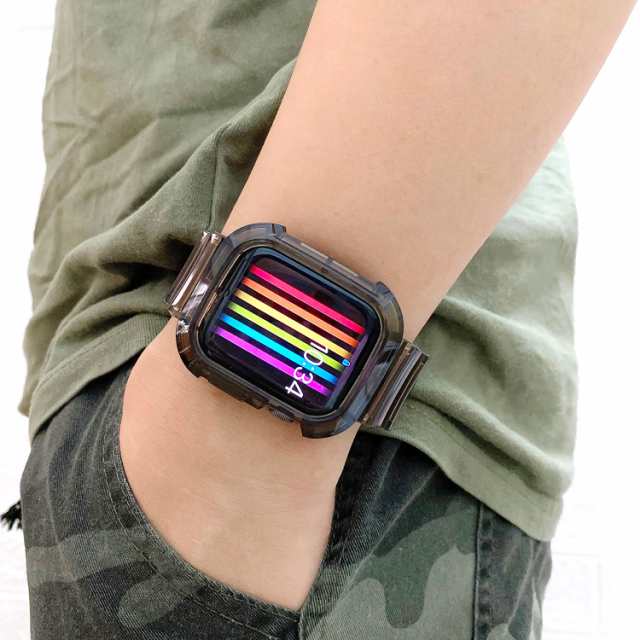 Apple Watch Series8 7 6 5 4 SE用バンド レインボー