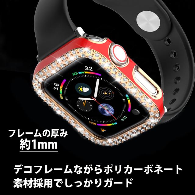 Bgb✳︎Apple Watchキラキラカバーケースアップルウォッチレザーラバー 