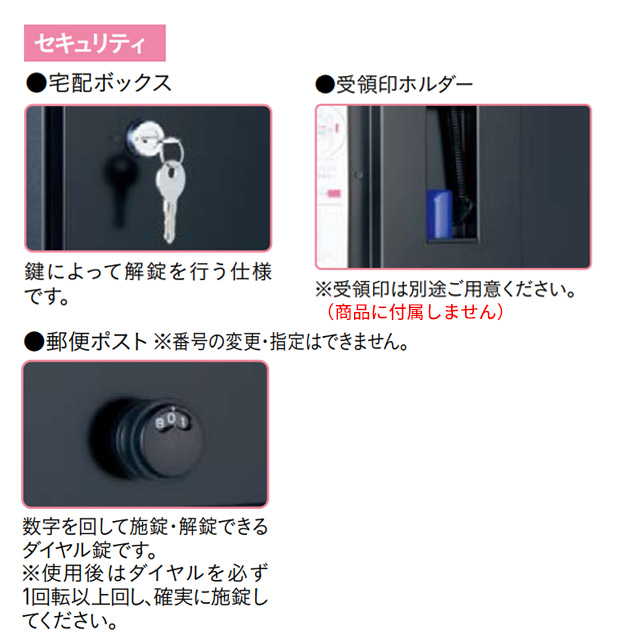 ユニソン ポスト付き宅配ボックス Vico ヴィコ DB 60+80 右開きタイプ 前入れ後出し メタリック調 メタルブラウン色_6