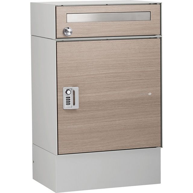 ユニソン ポスト付き宅配ボックス ripit リピット DB 据置きタイプ 前入れ前出し 木目調 タモ色の通販は